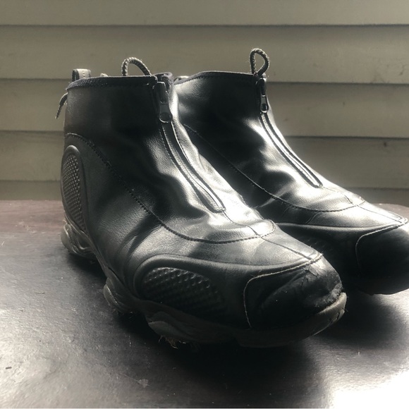 Footjoy Hydrolite 50018 20A Men’s Black Leather Spiked Golf Boots Size 7.5M - Picture 3 of 11